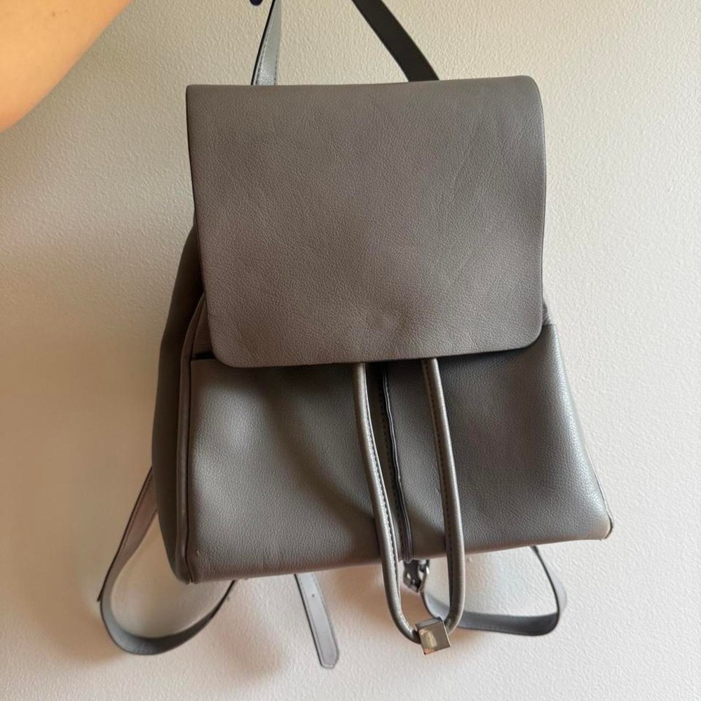 Zara small grey backpack